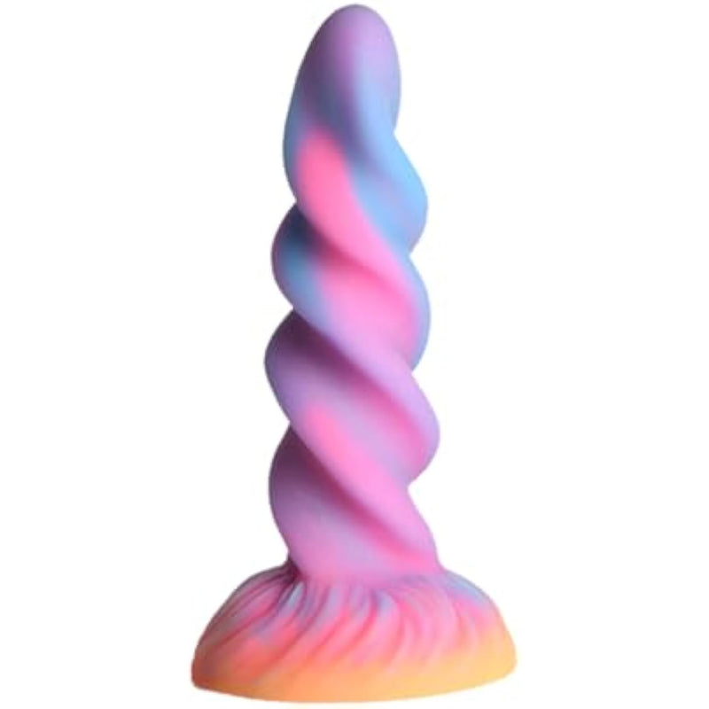 8.26" Unicorn Dildo,Big Huge Anal Dildo With Strong Suction Cup For Hands-Free Play, Liquid Silicone Luminous Dildo, G-Spot, Clitoral And Anal Stimulation, Suitable For Men, Women, Homosexuals