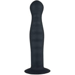 Rippled Silicone Probe - Suction Cup For Hands-Free Fun!