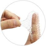 2Pcs Finger Sleeves Transparent Silicone G-Spot Finger Sleeves Vibrator Accessories Nipple Clitoral Stimulator Finger Cot For Adult Women Men Gay Couples Sm Game Bedroom