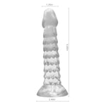 Anal Plug Training Sets 6.9" Anal Plug Training Sets Dildo With Strong Suction Cup For For Womens/Men/Gay Hand Free Play (Transparent)