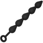 Anal Beads, Silicone Anal Chain Link With 5 Balls And Safe O Pull Ring, Anal Butt Plug For Men Women