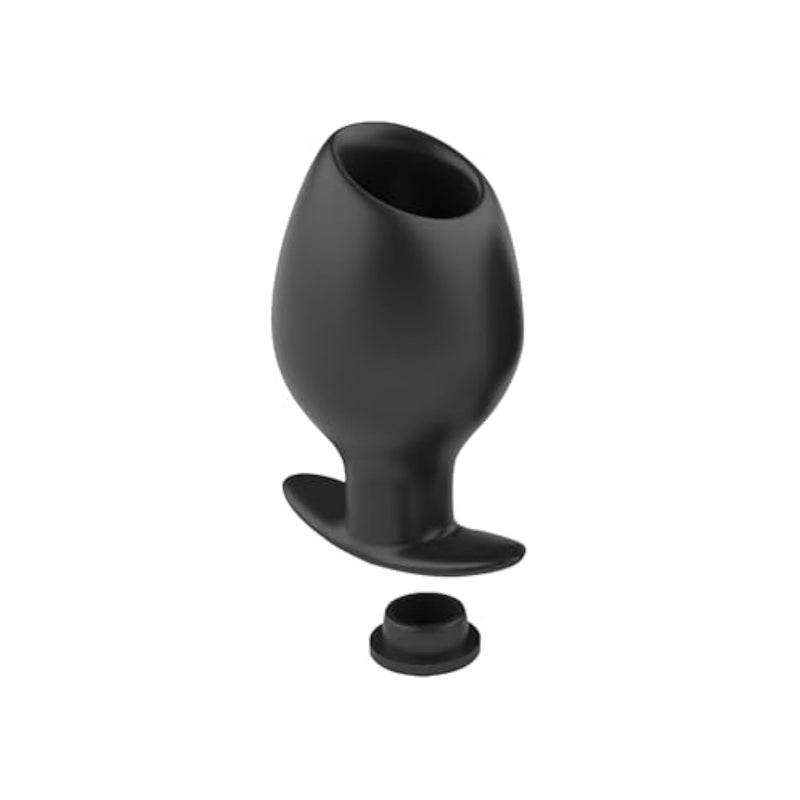 Hollow Anal Plug With Plug Kit Outgoing Wearing Butt Plug Tunnel Dilator Retractable Training Enema For Adults Or Couples (S)
