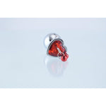 Butt Plush Plug Sex Heart Bell Anales Toy Plug Anal Butt Sex Heart Metal Bell Anal Butt Plug for Sex Heart Shape Crystal Butt Plug with Traction with Bag
