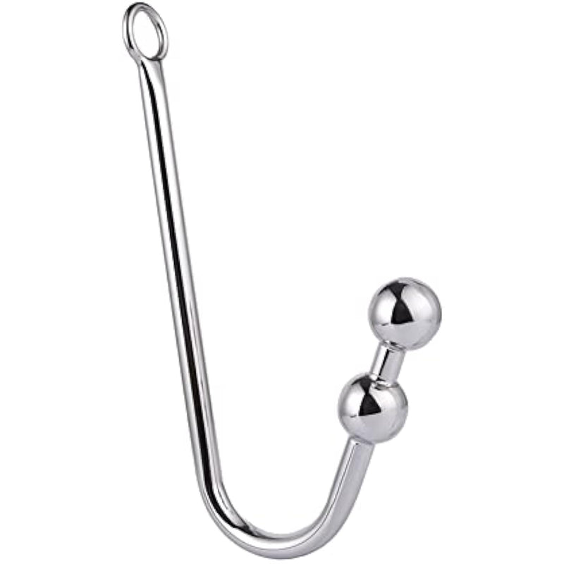 Anal Beads Butt Plug Anal Hook With O Ring Prostate Massager Vaginal Stimulation Stainless Steel Anal Sex Toys Sex Bondage Sm Fetish Sex Toy For Men Women Couples