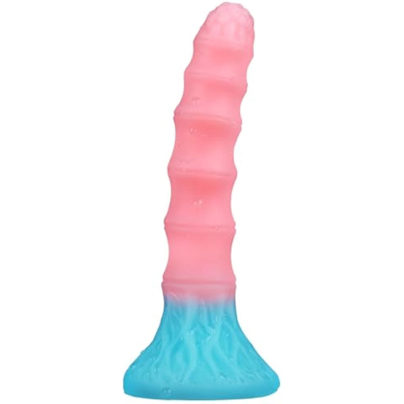 7.28" Silicone Colorful Cute Anal Dildo, Anal Dildos With Strong Suction Cup Anal Prostate Vaginal G-Spot Sex Toys For Beginners To Advanced Users