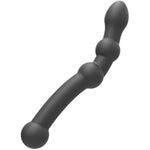 Anal Beads Butt Plug Prostate Massager G-Spot Vaginal Stimulation Silicone Anal Plug Anal Dildo Handle Round Head Anal Training Sex Toys For Men Women (8.85 Inch)