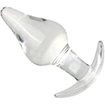 Large Butt Plug,Crystal Glass Anal Plug,Adult Sex Toy,Prostate Massage,Anal Trainer,Bum Plug Bomb Plug,Anal Expander Training Masturbation For Adult Female Men Women Gay And Couples(Clear Glass)