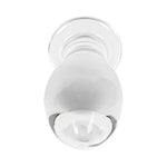 6" Huge Head Glass Butt Plug Extra Large Crystal Butt Plug