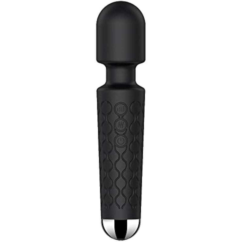 Rame Body Wellness Wand Vibrator & Massager - Adult Sex Toys & Games, Sex Toys For Men, Medium Sized, Soft Silicone, Rechargeable - 20 Patterns & 8 Intensity Levels