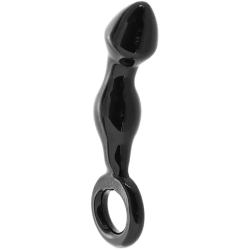 Glass Prostate Massager With Lube 1Oz | Anal Sex Toys | Butt Plugs | P-Spot Massage | Prostate Milking
