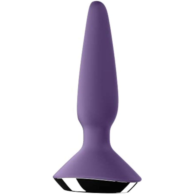 Plug-Ilicious 1 Connect App | Plug Vibrator | 2 Powerful Motors | Waterproof (Ipx7) | Rechargeable Battery | Skin-Friendly Silicone (Purple)