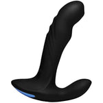 Alpha-Pro 17X P-Trigasm 3-In-1 Silicone Prostate Stimulator, Black, 6.5 Inch In Total Length, 5.3 Inch Insertable Length, 1 Inch At Narrowest Diameter, 1.45 Inch At Widest Diameter (Ag269)