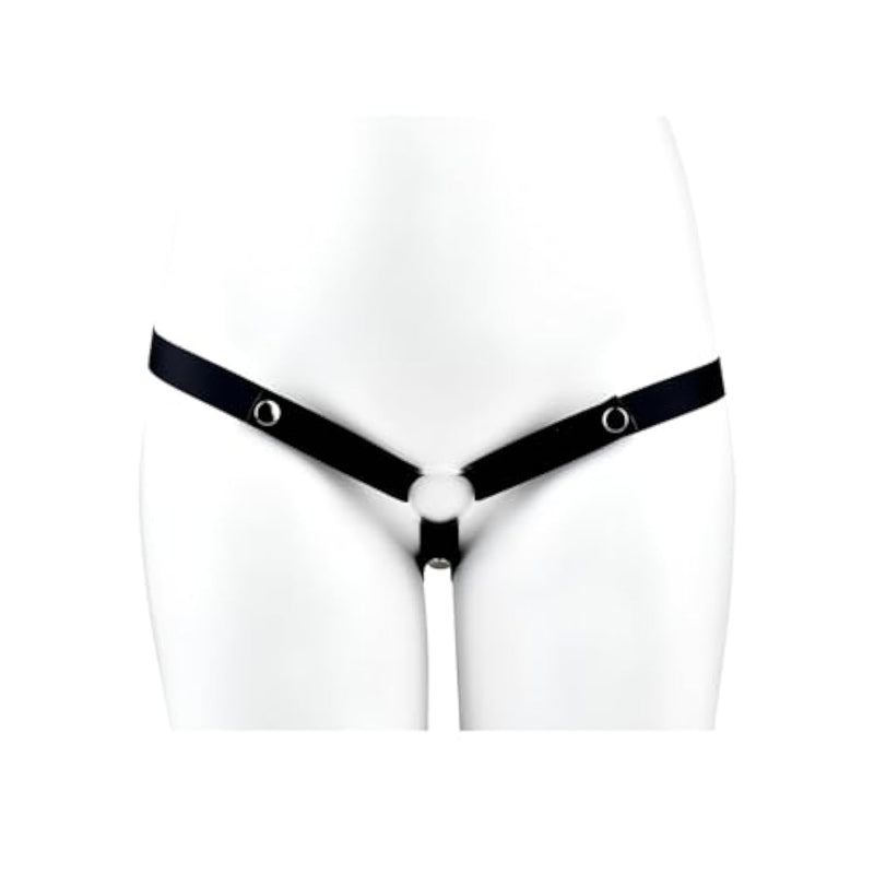 New Chastity Belt Male Chastity Devices Anti-Off Chastity Strap Penis Cage Auxiliary Belt(Black 3 Way)
