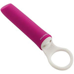 Doc Johnson iVibe Select - iPlease - Powerful 20 Function Vibrator with Silicone Grip Ring - Quiet Motor, Small Size, Waterproof, USB Rechargeable - Pink/White (6026-05-AM)