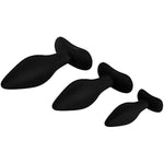 Anal Plug Set Of 3 - Silicone Butt Plug, Increasing Length And Diameter, Narrow Tip, Conical Shape, Wide Base, Anal Training - Suitable For Beginners And Connoisseurs (3.7 Inches - 5.7 Inches)