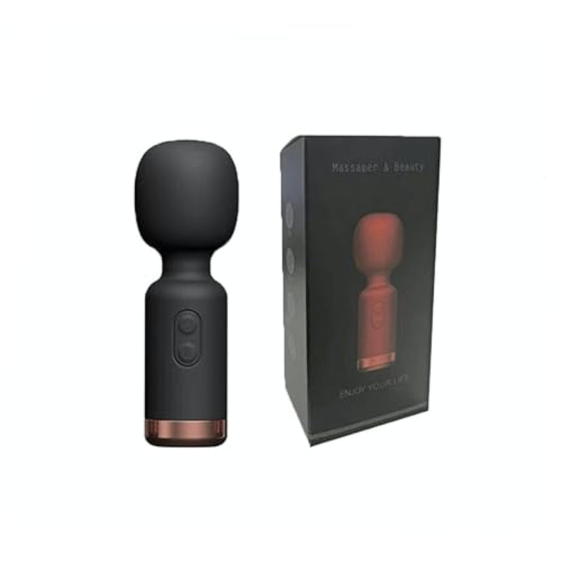 Flooseca Super Mini,Powerful Av Vibrator,Portable G Spot Clit Stimulator Vibrators, Wand Massager Sexy Toys For Adults With 10 Vibration Modes(Black)