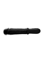 8X Auto Pounder Vibrating and Thrusting Dildo with Handle - Black