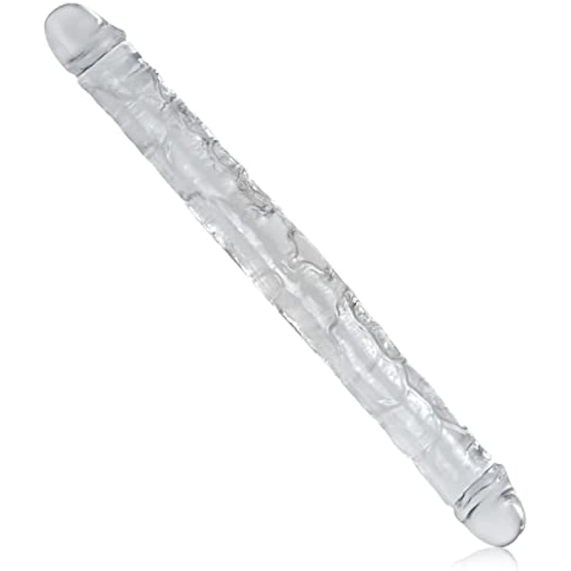 Double Dildo Adult Sex Toys, 15.7 Inch Long And Thick Realistic Dildo With Lifelike Glans And Vein Texture, G-Spot Prostate Massage Anal Vaginal Double Penetration, Couple Sex Toys For Male Female