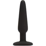 Classic Butt Plug - 5.5 Inch Silicone Anal Plug - Slimline With Tapered Tip & Flared Base - Waterproof - Black