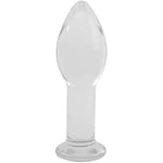 Huge Head Glass Butt Plug Crystal Anal Plug Bum Plug Bomb Plug Anal Trainer Anal Expander Training Sex Toy (M)