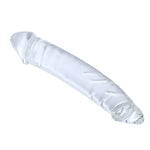 Large Clear Double Ended Borosilicate Glass Dildo for Female Masturbation and G-Spot Stimulation