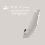 Premium 2 Gray Clitoral Suction Personal Massager Vibrator & Pjur Aqua Water Based Personal Lubricant 3.4 Fl Oz - Sex Toys For Women Bundle