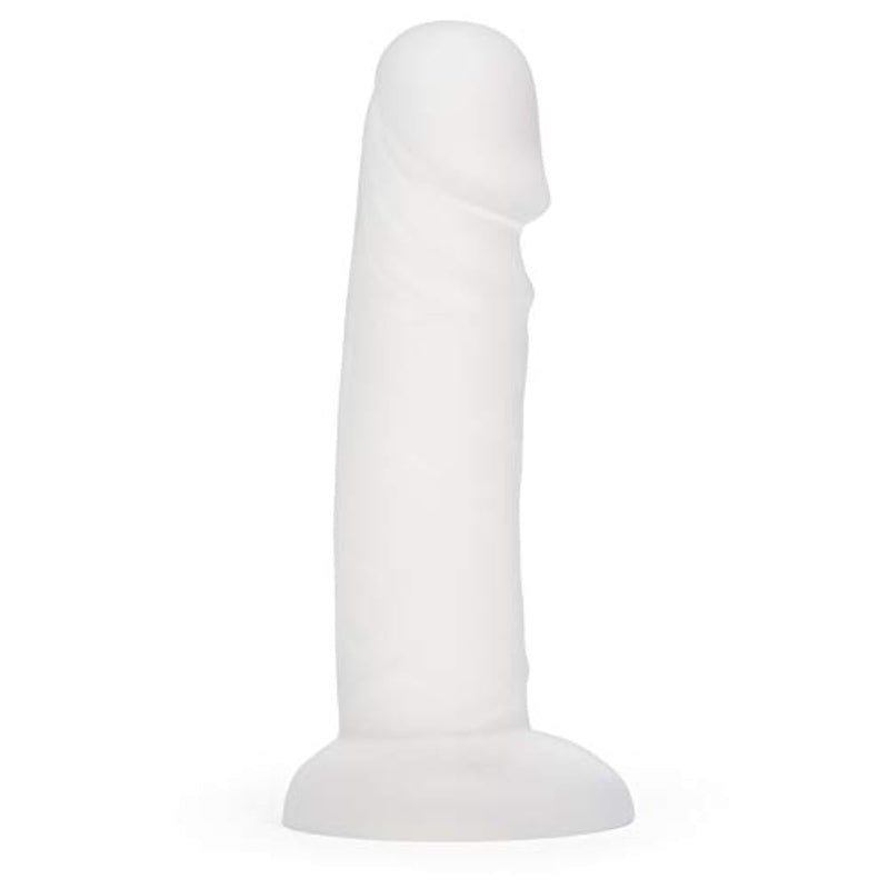 Realistic Dildo - 7 Inch Suction Cup Dildo - Girthy Dildo For Women - Firm But Flexible Thick Dildo - Harness Compatible Strap On Dildo - Adult Sex Toy - Waterproof - Clear