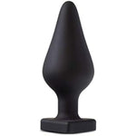 Temptasia Fuck Me Heart Shaped Silicone Butt Plug, Candy Heart Anal Plug, Sex Toy For Women, Black