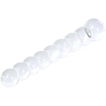 7.6" Clear Graduated Glass Anal Beads Butt Plug Crystal G Spot Dildo Sex Stimulation Pleasure Wand