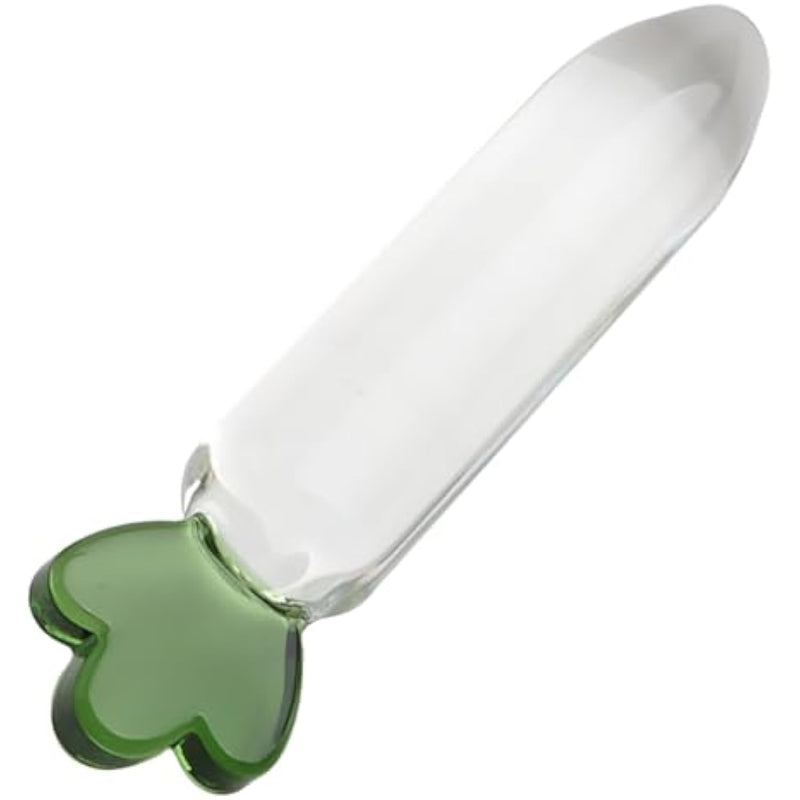 Crystal Anal Butt Plug Sex Toy - Transparent Radish Crystal Glass Anal Plug Dildo Anal Trainer Anal Dilator Masturbation Sex Toy For Women Men Couples Lover
