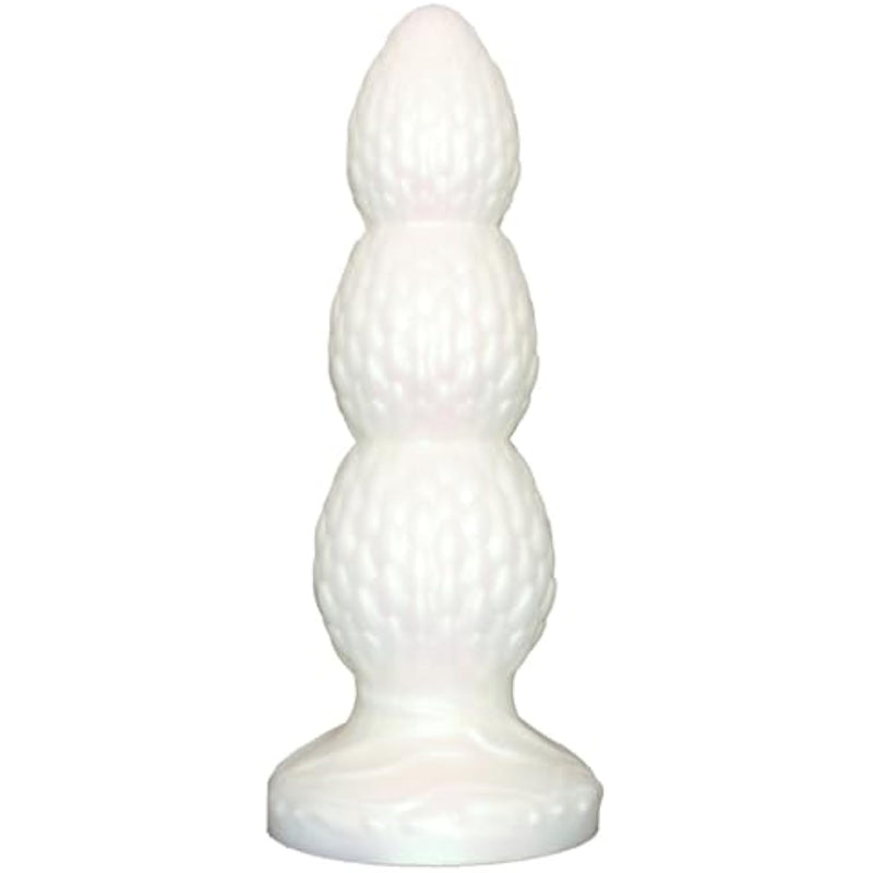 Huge Anal Beads For Anal Dilation Training Liquid Silicone Anal Plugs With Strong Suction Cups Cone Dildos For Female And Male (L)