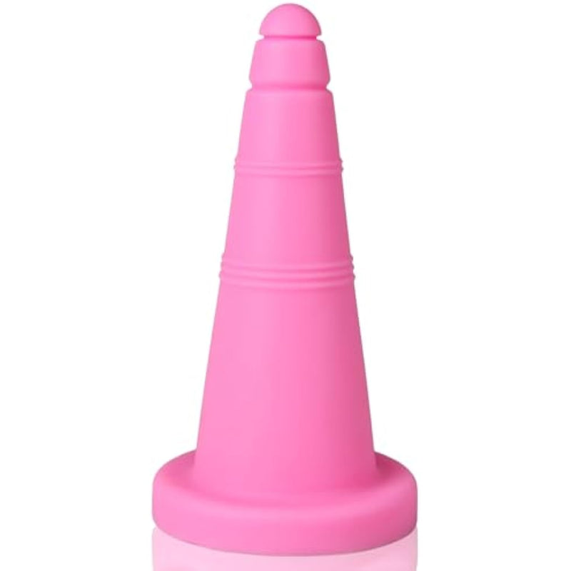 Large Butt Plug Pink Ice Cream Cone Anal Plug Liquid Silicone Anal Cone Dildo For Anal Training Super Soft Anal Dildo Anal Stretcher Adult Sex Toys For Men Women Expert (Xl)