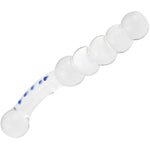 Glass G Spot Dildo Anal Beads Butt Plug Vaginal Stimulator Prostate Massager Double-Ended Pleasure Wand For Men Women Masturbation