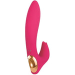 Eve’S Bliss Vibrator, Dual Motors For Clitoral & G Spot Stimulation, 10 Vibration Functions, Waterproof Rechargeable Adult Toy, Rose Gold Silicone Design, Submersible & Body Safe, 7", Pink