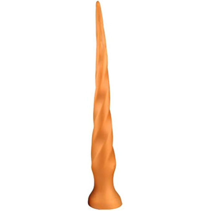 Silicone Butt Plug 14'' Long Anal Plug Soft Spiral Anal Dildo With Suction Cup For Prostate Massage G-Spot Stimulation Adult Sex Toys For Men Women Couples