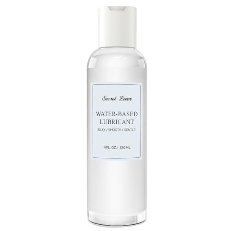 Water-Based Personal Lubricant, Portable Silky Smooth Long-Lasting Lube For Women, Men, And Couples, Natural Ingredients Non-Staining, 4 Fl Oz