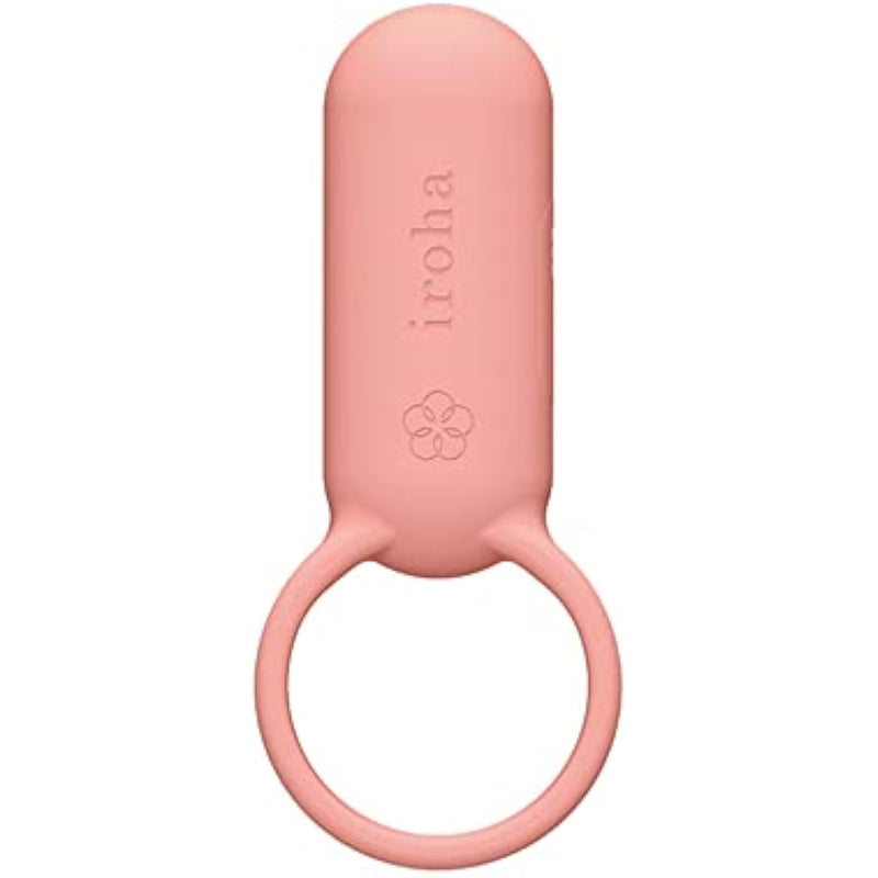 iroha SVR, Smart Vibe Ring, Rechargable Couple's Vibrator, Coral Pink