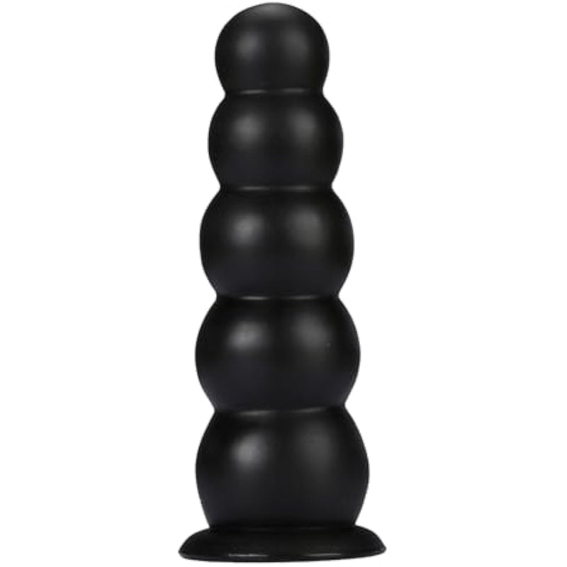 Anal Bead Butt Plug Trainer - Anal Bead Butt Plug Dildo With 5 Gradual Large Bead, Anus Dilator Anal Ball Anal Plug Prostate Massage Vaginal Anal Sex Toys For Men Women (Black)