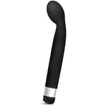 Rose Scarlet G - Sile Multi Speed Vibrator Wand - Curved Bulbous Tip For Intense G Spot Stimulation - Satin Smooth Feel - Ipx7 Waterproof - Adult Sex Toy For Women, Couples - Black