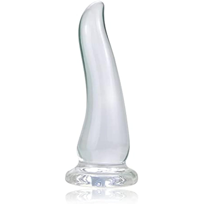 Transparent Anal Plug For Male Female,Anal Toy With Strong Suction Cup G-Spot Stimulate Sex Toy With Powerful Suction Cup For Beginner Advanced (S)