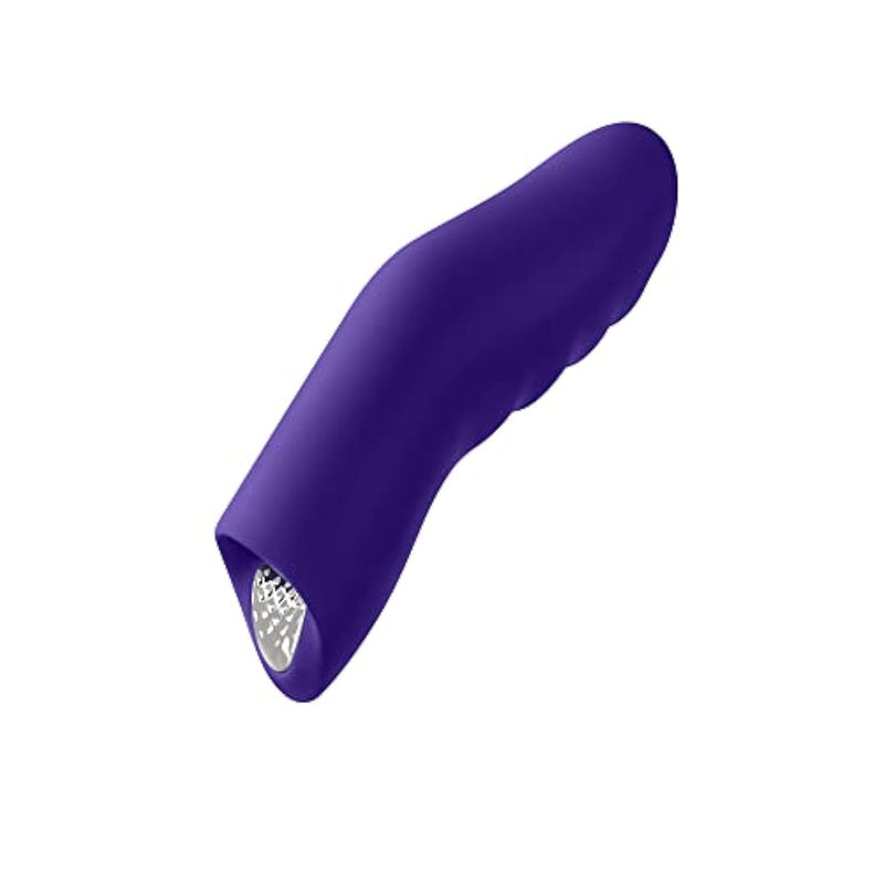 Dioni Ergonomic Finger Vibrator - Travel Friendly Finger Vibration Tool For Her With 20 Modes & Boost Button - Body-Safe Silicone, Splashproof Sex Toys For Women - Discreet Mini Adult Toy (Small)