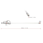 Extra Long Silicone Penis Plug Hollow Urethral Sound Stimulation Male Urethral Dilators For Chastity Cage Cb Device Sex Toys (B)