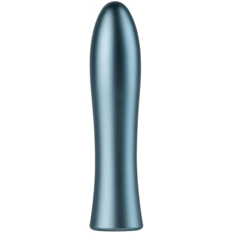 Bougie Bullet Vibrator For Women - Luxe Anodized Aluminum Adult Toy For Temperature Play With 20 Powerful Modes & Usb Magnetic Charging Case - Whisper Quiet & Waterproof Sex Toys (Sky Blue)