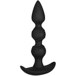 Plug 'N' Play Anal Dildo - Silicone Anal Plug, Butt Plug, Beaded Structure, Conical Tip, Wide Base, 15Cm Length - Suitable For Beginners