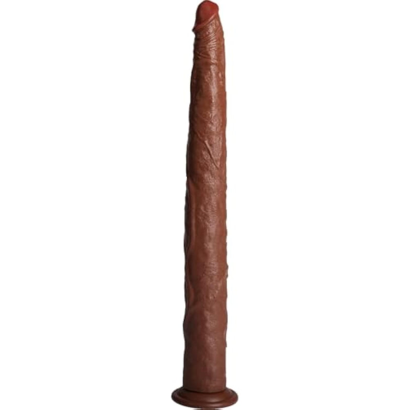 20.4 Inch Extra Long Dildo,Realistic Anal Dildo Bbc With Strong Suction Cup And Small Glans,Flexible Soft Brown Anal Plug For Deepest Sex,Sex Toy For Women Men Gay
