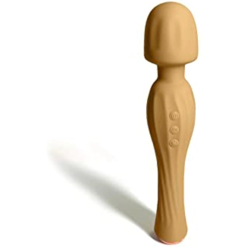 Personal Vibrator, Body Massager, Rechargeable Cordless, Waterproof, Quiet (Yellow)