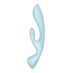 Triple Oh Vibrator Sex Toy | Adult Toys For Women | Multi Vibrator With 2 X 12 Vibration Modes | Vibrating Sexual Pleasure Device | Stimulation Vibrators | Female Wellness Tools (Blue)