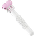 Love Screw Anal Plug Crystal Penis For Men And Women Back Court Anal Plug Masturbation Glass Rod Adult Product