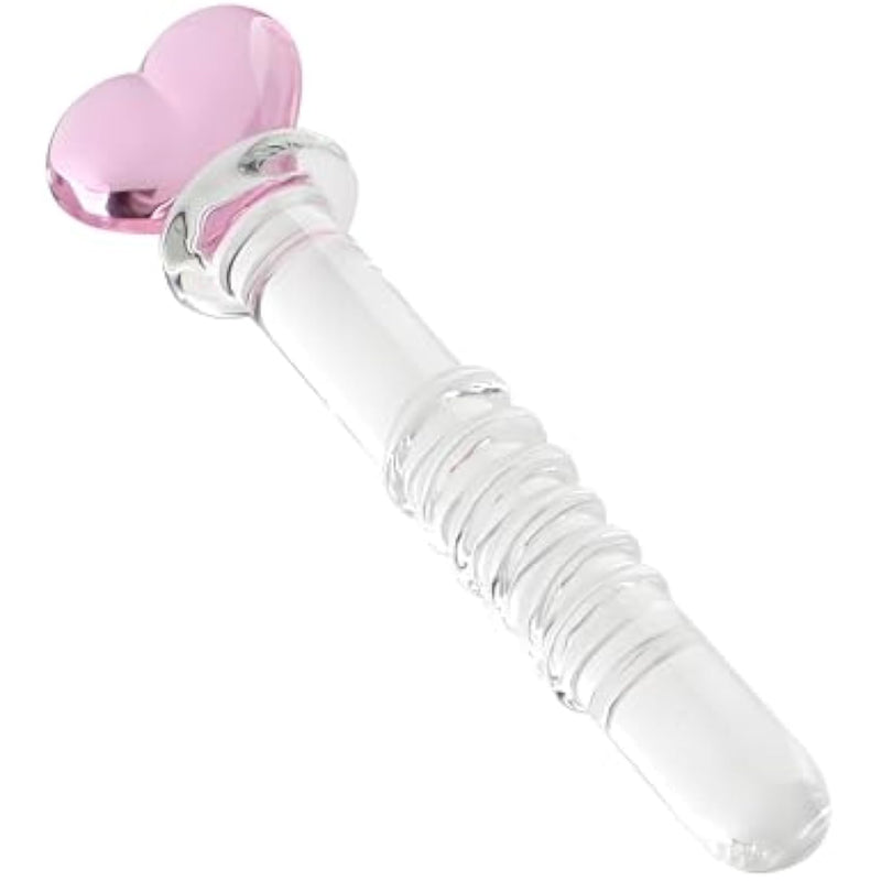 Love Screw Anal Plug Crystal Penis For Men And Women Back Court Anal Plug Masturbation Glass Rod Adult Product