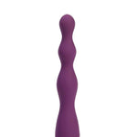 Vibelite Dani 10-Function Silicone Beaded Rechargeable Anal Vibe Purple